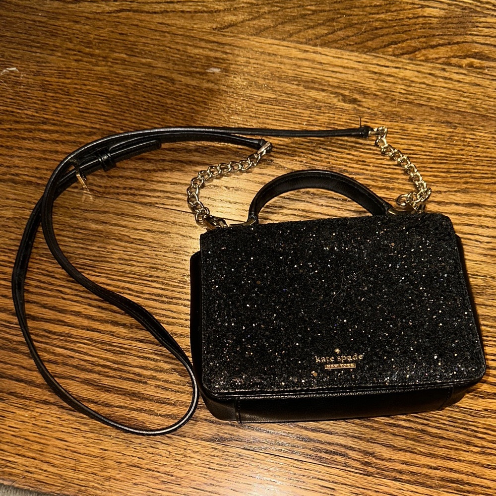 Kate Spade Sparkling Black Crossbody Bag